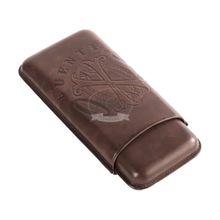 Source The Opusx Society NOBUK Spanish Leather and Chocolate 3 Cigar Case