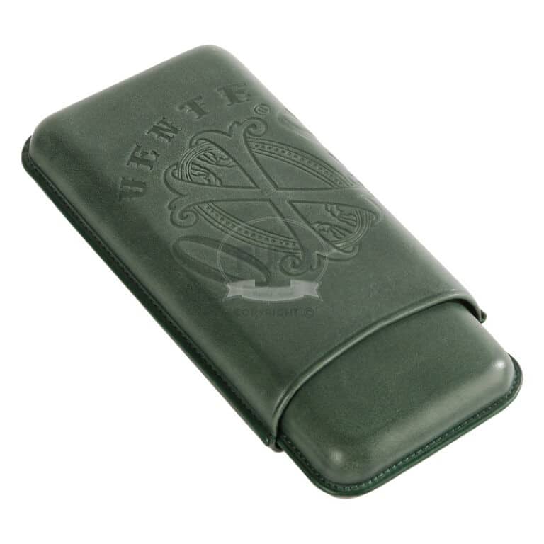 Source The Opusx Society NOBUK Leather Case Spanish EL Verde 3 Cigars