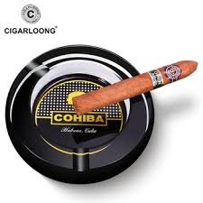 COHIBA Luxury Crystal Cigar Ashtray – 3 in 1