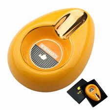 Cohiba Tear Drop Classic Cigar Ashtray – Yellow/Orange