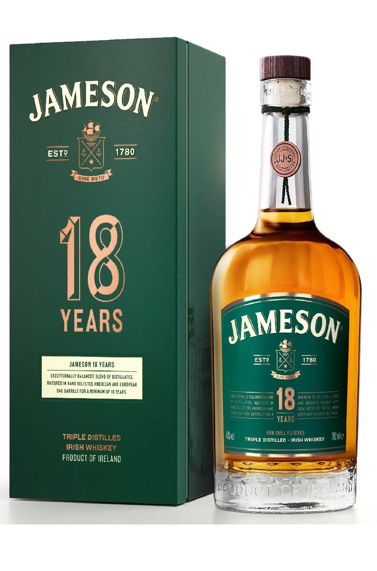 Jameson 18 Year Old Irish Whiskey
