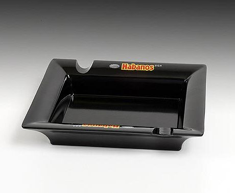 HABANOS ASHTRAY – BLACK SQUARE EDICION