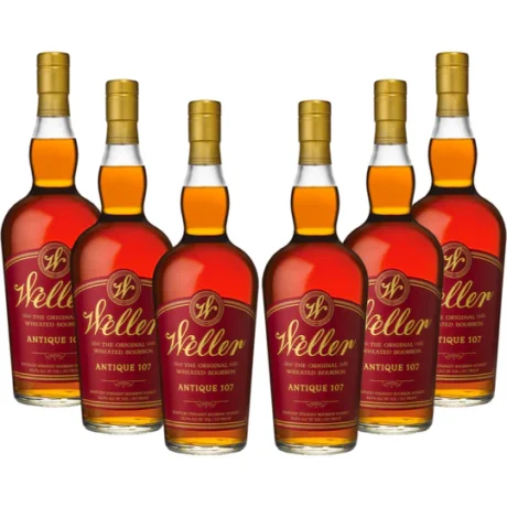Old Weller Antique 107 Kentucky Straight Wheated Bourbon Whiskey 6 Pack
