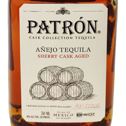 Patron Cask Collection Sherry Cask Aged Añejo Tequila - Image 2